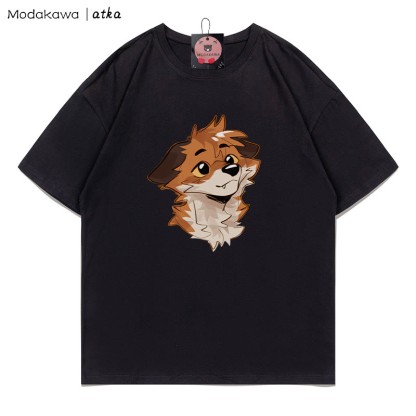 MODAKAWA X atka Anticipating Fox Grafik-T-Shirt - Black - 5XL - image 5