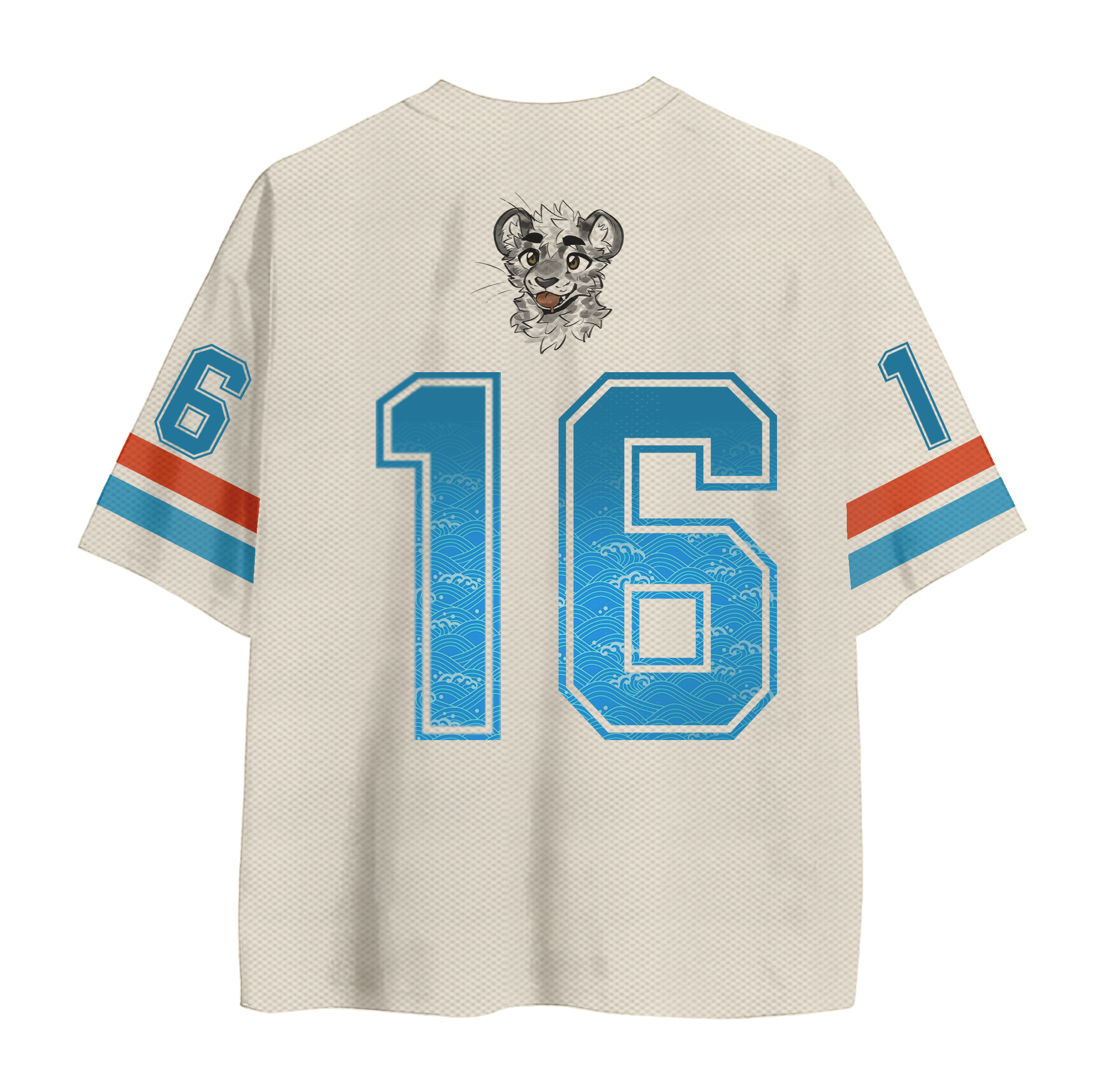  MODAKAWA X atka Tiger Number Graphic Vintage Mesh Jersey T-Shirt - image 3