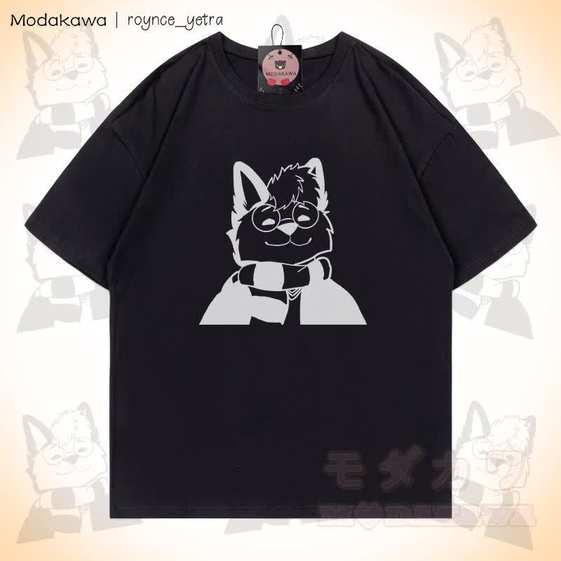 MODAKAWA X roynce_yetra Roy Smiles Grafik-T-Shirt - Schwarz - 5XL - image 3