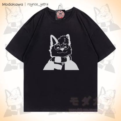 MODAKAWA X roynce_yetra Roy Smiles Grafik-T-Shirt - Schwarz - 5XL - image 3