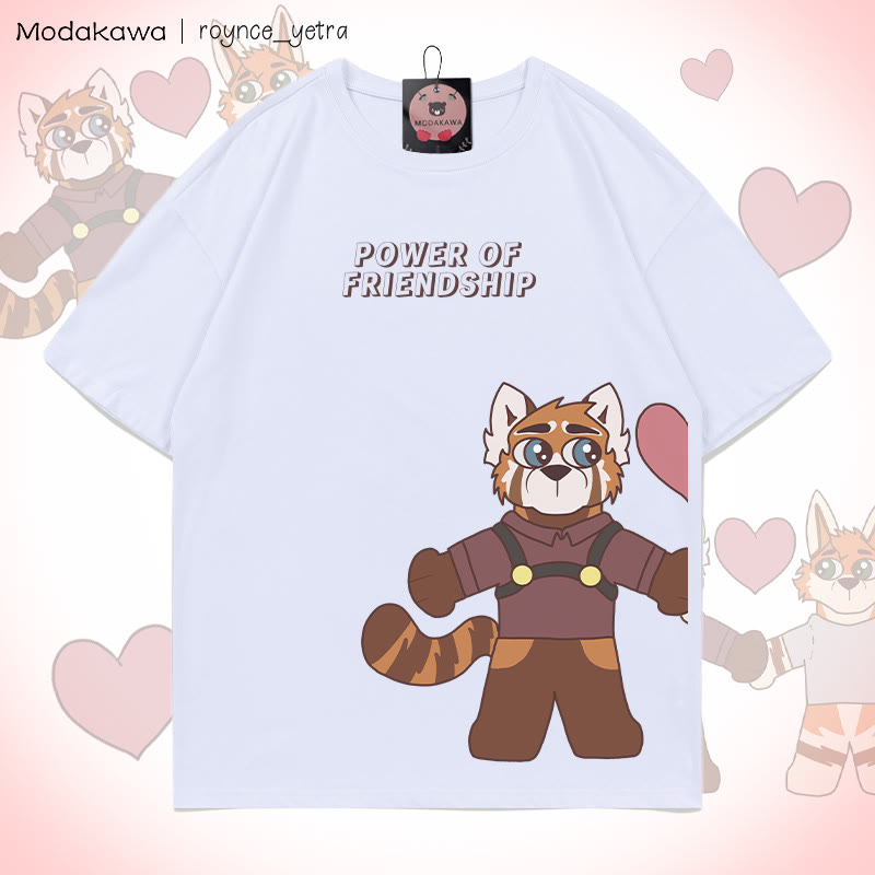 MODAKAWA X roynce_yetra Anderson And Felipe Grafik-T-Shirt - White Felipe - 5XL - image 4