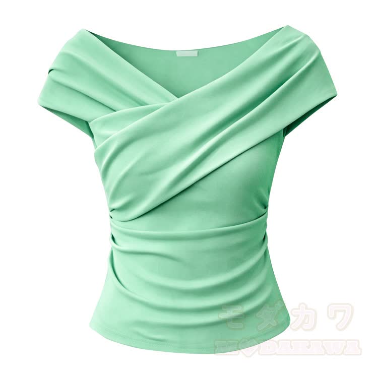 Modakawa Off-Shoulder-Top & High-Waist-Maxirock - Grüne Spitze - 3XL - image 7