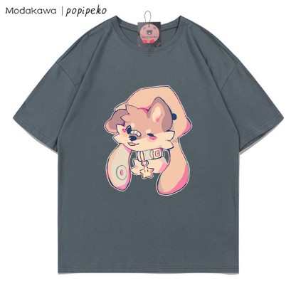 MODAKAWA X popipeko Welpenprint T-Shirt - Grey - 5XL - image 9