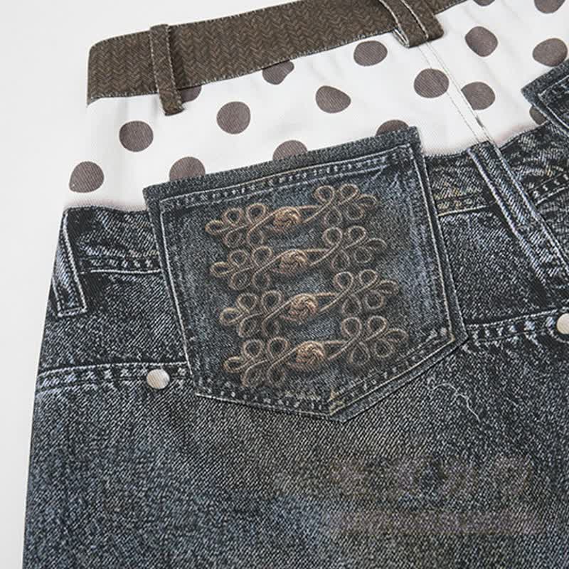 Zweiteiliges Set: Niedliches T-Shirt mit Katzen- und Sternenprint, bedruckte Jeansshorts und passendes Dekor-Dekor-Set - image 15