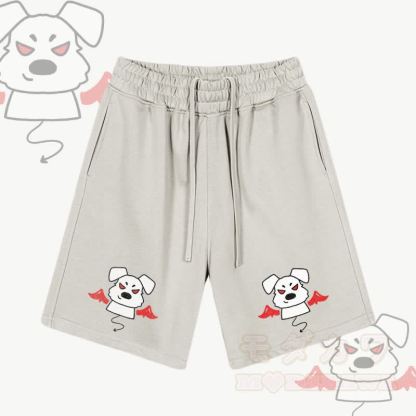 MODAKAWA Devil Puppy Grafik-Shorts mit Kordelzug - Aprikose - 2XL - image 5