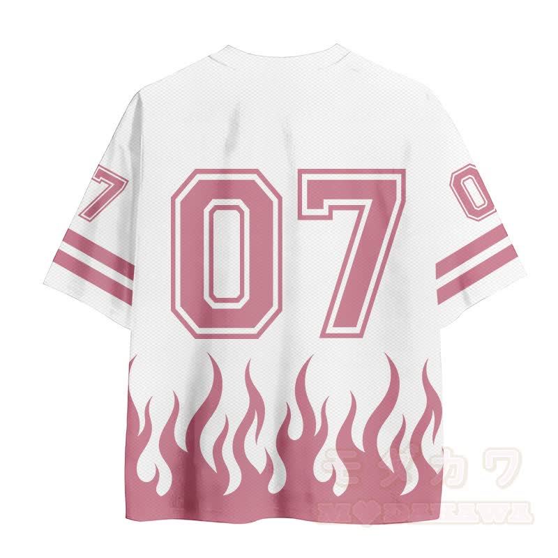 HE CALLED ME TO FIRST Fish Number Graphic Vintage Mesh Jersey T-shirt - image 3