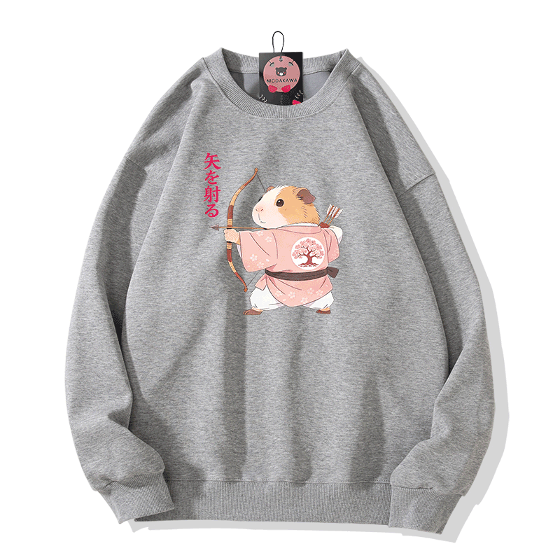Modakawa Sweatshirt mit Kugelfisch-Grafik - Grey - 5XL - image 3