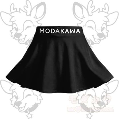 MODAKAWA X popipeko Hirsch-Grafik Crop Tanktop Sport Top Rock passendes Outfit - Schwarzer Rock - 2XL - image 11