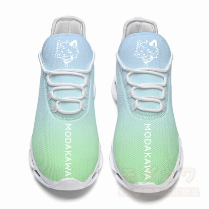 Modakawa Leichte Laufschuhe mit Katzenmotiv und herausgestreckter Zunge - Grün - 48 - image 4