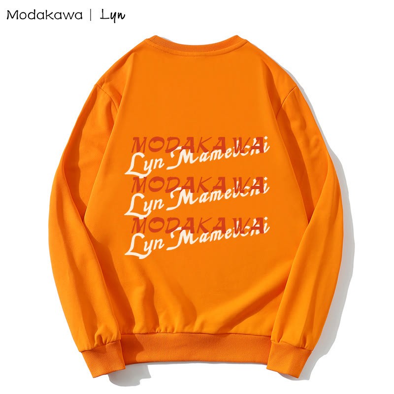 MODAKAWA X Lyn Sweatshirt mit rundem Kragen und Kitty-Girl-Print - image 4
