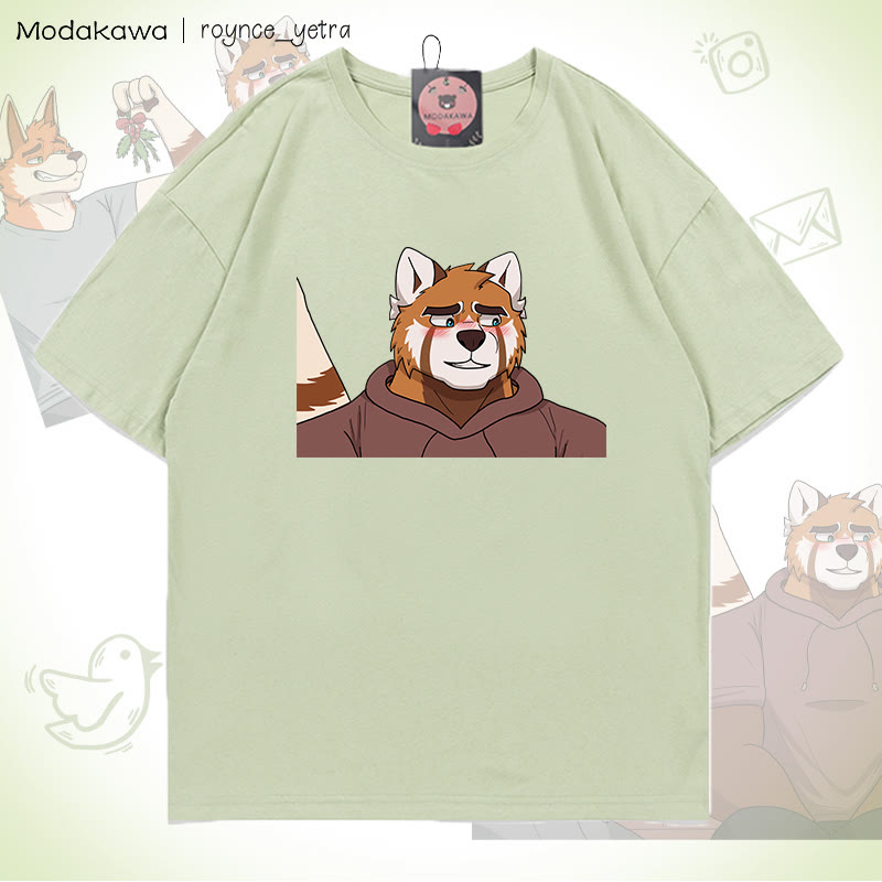 MODAKAWA X roynce_yetra Anderson And Felipe Grafik-T-Shirt - Light Green B - 5XL - image 3