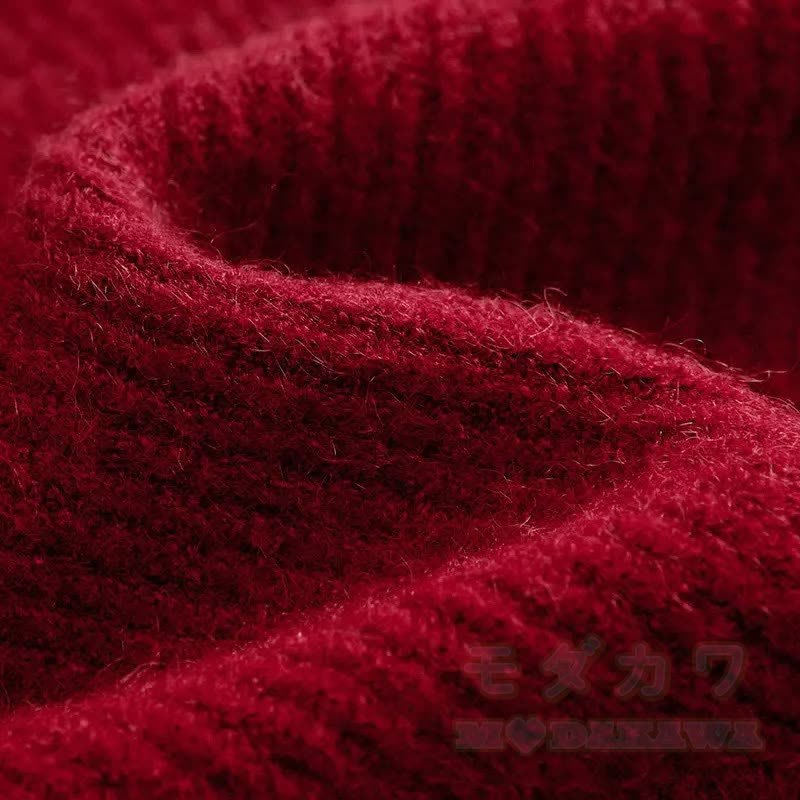 Dreiteiliges Set: Strickpullover, kariertes Unterkleid, Stulpen und Strickkleid - image 9