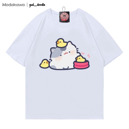 MODAKAWA X gud_doodle T-Shirt mit Kitty-Küken-Print - White - 5XL - image 5