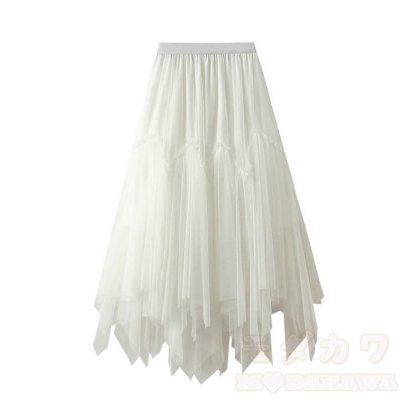 MEOW Kitty Graphic Modakawa Off-Shoulder-Top & Layered Mesh Maxi Skirt - Weißer Rock - One Size - image 11