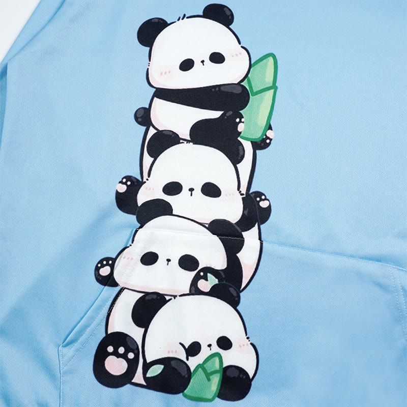 Modakawa Hoodie mit Panda-Buchstabenprint - image 7