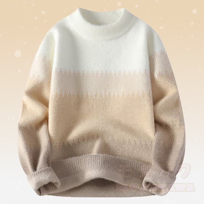 Zweiteiliges Set aus Strickpullover und Cordhose in Farben -Optik - Gelber Pullover - 4XL - image 8