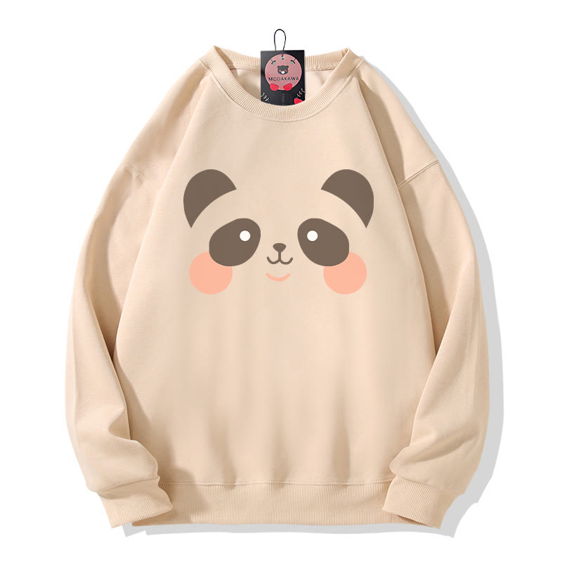 Sweatshirt mit Bärenmuster und Rundhalsausschnitt - Apricot - 5XL - image 5