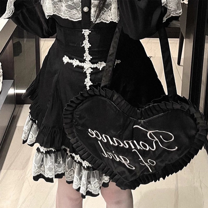 Volantrock mit gekreuzter Spitze - image 5