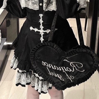 Volantrock mit gekreuzter Spitze - image 5