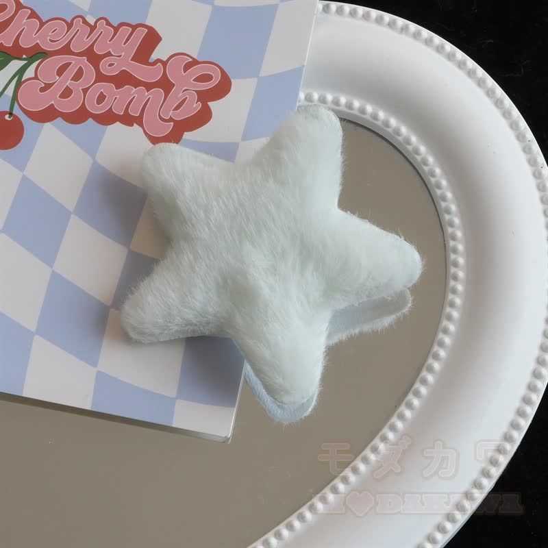 Kawaii Plüsch-Haaraccessoire in Form eines fünfzackigen Sterns - Grün - image 5