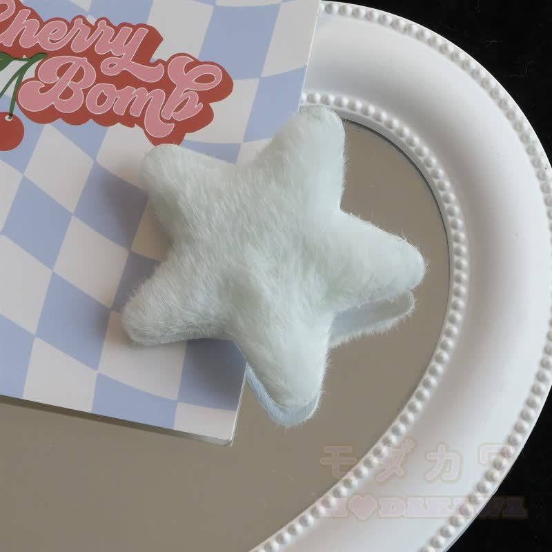 Kawaii Plüsch-Haaraccessoire in Form eines fünfzackigen Sterns - Grün - image 5