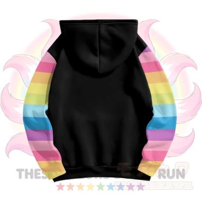DIESE FARBEN VERLAUFEN NICHT. Modakawa Pullover-Hoodie mit Neunschwänzigem Fuchs-Motiv. - image 3
