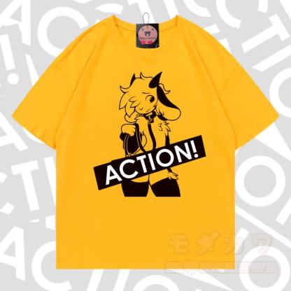 MODAKAWA X zarckets ACTION Goat Graphic 100% Baumwoll-T-Shirt - Leuchtend gelb - 5XL - image 18