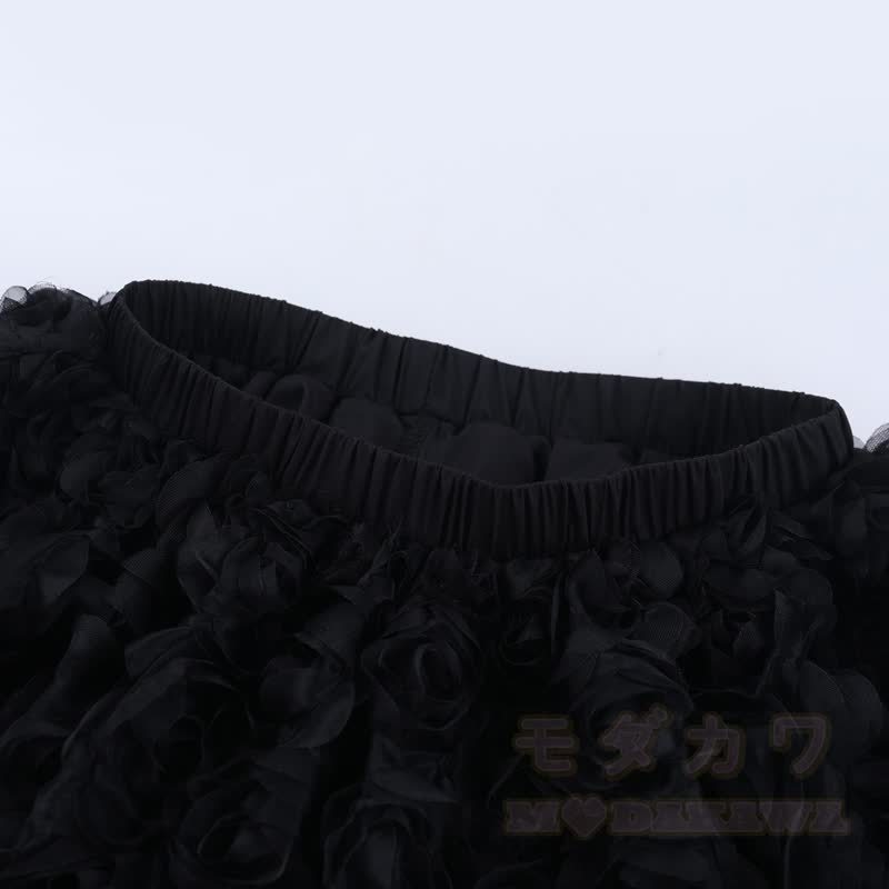 Süßes zweiteiliges Set aus Spitze mit Rüschen im Gothic-Stil und eckigem Ausschnitt - image 8