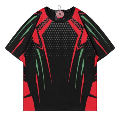Modakawa-T-Shirt mit Cyberpunk-Mecha-Print