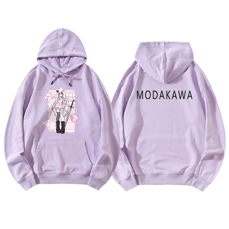 MODAKAWA X airii.exe – Lockerer Kapuzenpullover mit Kitty-Girl-Buchstabendruck - Light Purple A - 5XL - image 2