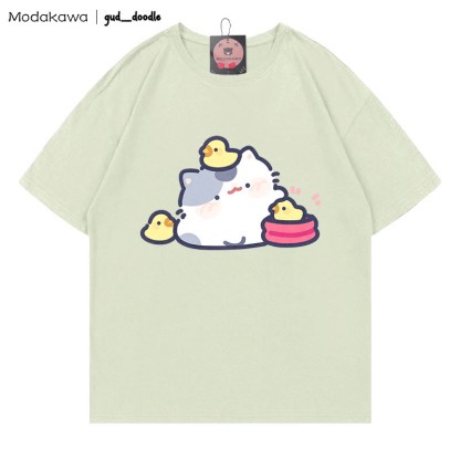 MODAKAWA X gud_doodle T-Shirt mit Kitty-Küken-Print - Green - 5XL - image 1