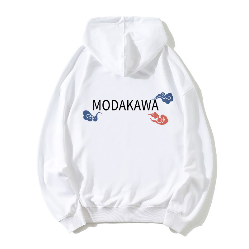 Lockerer Modakawa-Hoodie mit Fuchs-Print - image 2