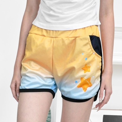 Modakawa Shorts mit Sternenmuster und Farbverlauf - image 2