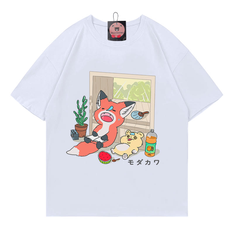 MODAKAWA T-Shirt mit Buchstabenprint „Nickerchen“ - White - 5XL - image 3