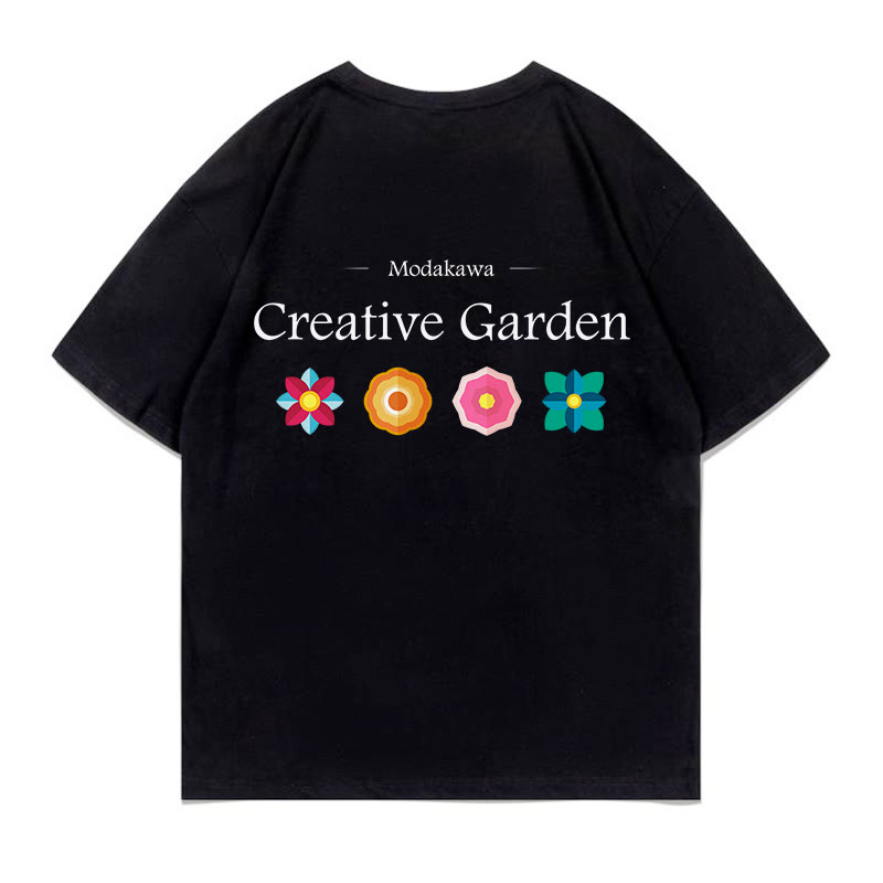 CREATIVE GARDEN Blumenbuchstaben-Print MODAKAWA T-Shirt - image 6