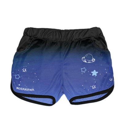 Sternen-Raumschiff-Buchstabendruck Modakawa Shorts - Dark Blue - 3XL - image 1