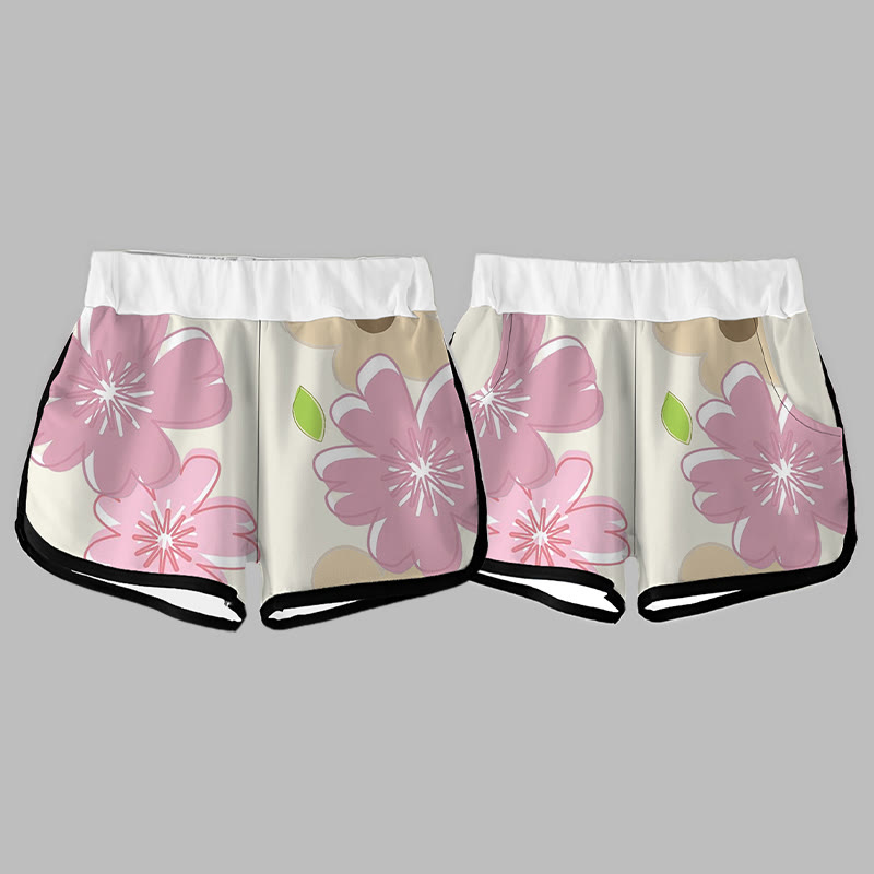 Modakawa Shorts mit Blumenmuster - Apricot - 3XL - image 2