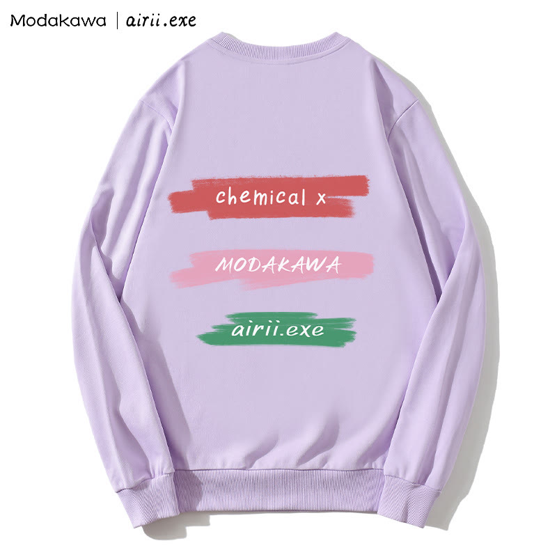 MODAKAWA X airii.exe CHEMICAL Sweatshirt mit Rundhalsausschnitt und Buchstabendruck „Gitarrenmädchen“ - image 2