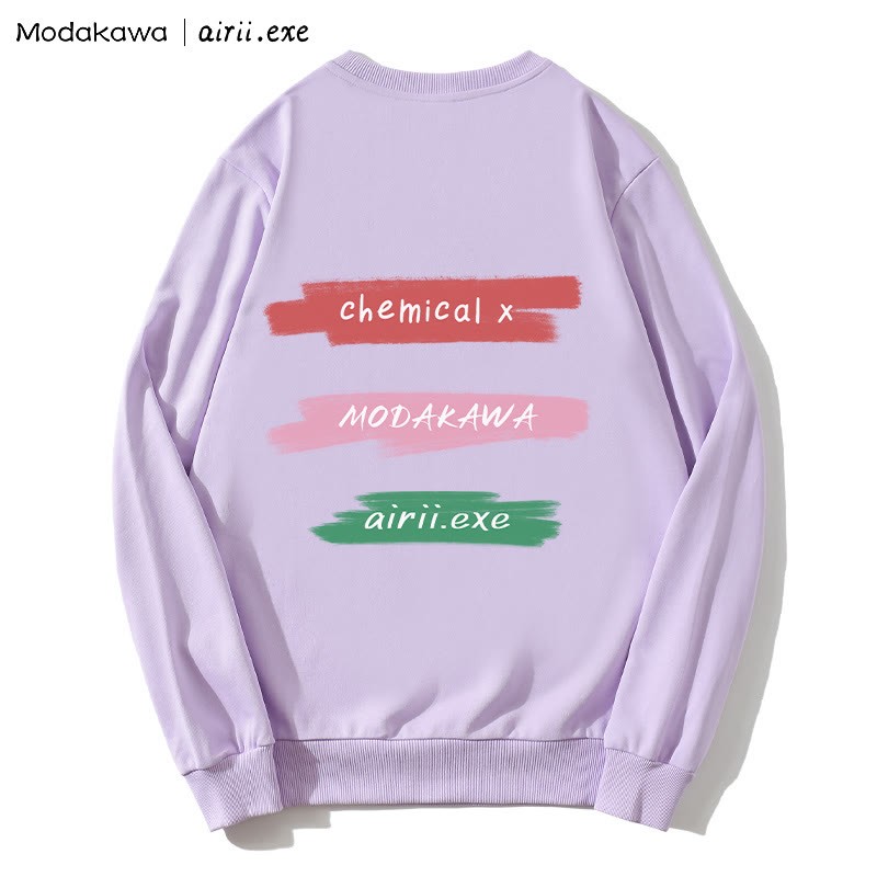 MODAKAWA X airii.exe CHEMICAL Sweatshirt mit Rundhalsausschnitt und Buchstabendruck „Gitarrenmädchen“ - image 2