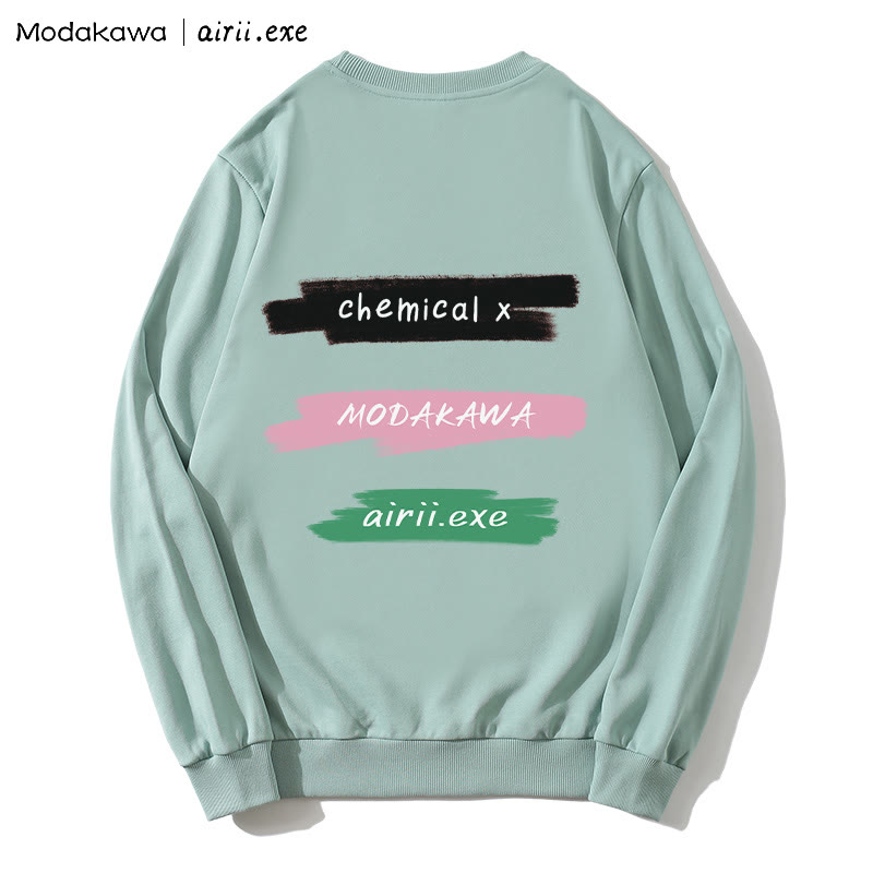 MODAKAWA X airii.exe CHEMICAL Sweatshirt mit Rundhalsausschnitt und Buchstabendruck „Gitarrenmädchen“ - image 2
