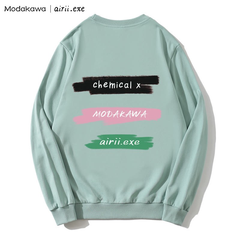 MODAKAWA X airii.exe CHEMICAL Sweatshirt mit Rundhalsausschnitt und Buchstabendruck „Gitarrenmädchen“ - image 2