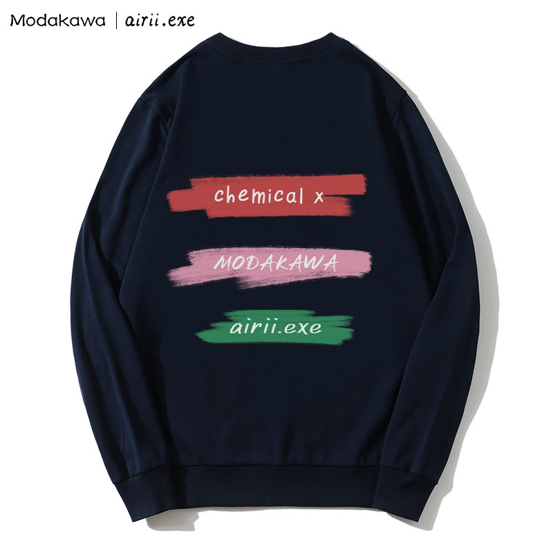 MODAKAWA X airii.exe CHEMICAL Sweatshirt mit Rundhalsausschnitt und Buchstabendruck für Mädchen - image 2