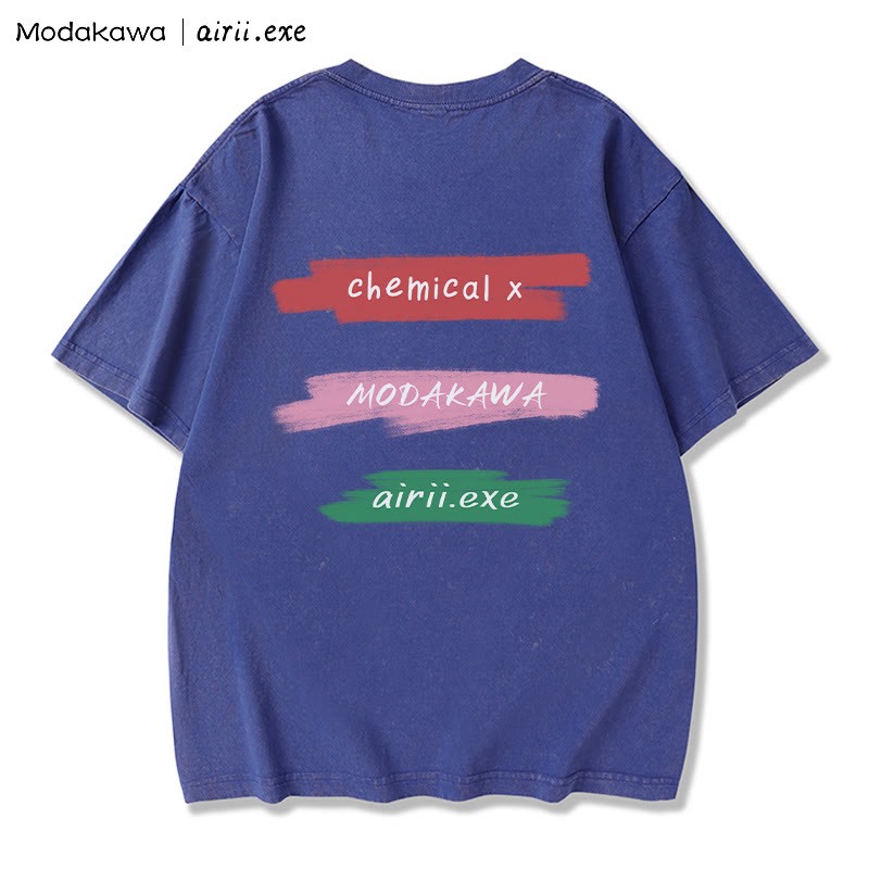 MODAKAWA X airii.exe CHEMICAL Girl Letter Print Vintage Washed 100% Baumwolle Modakawa T-Shirt - image 2