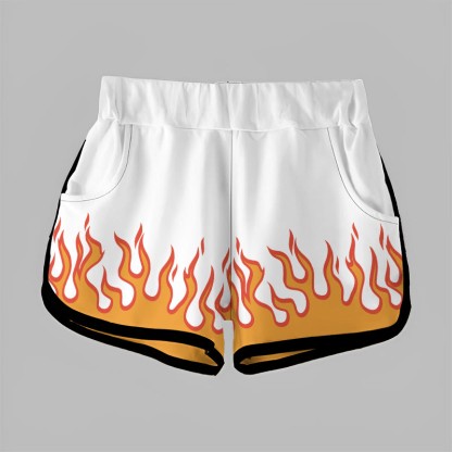 Modakawa Shorts mit Flammenmuster - image 3