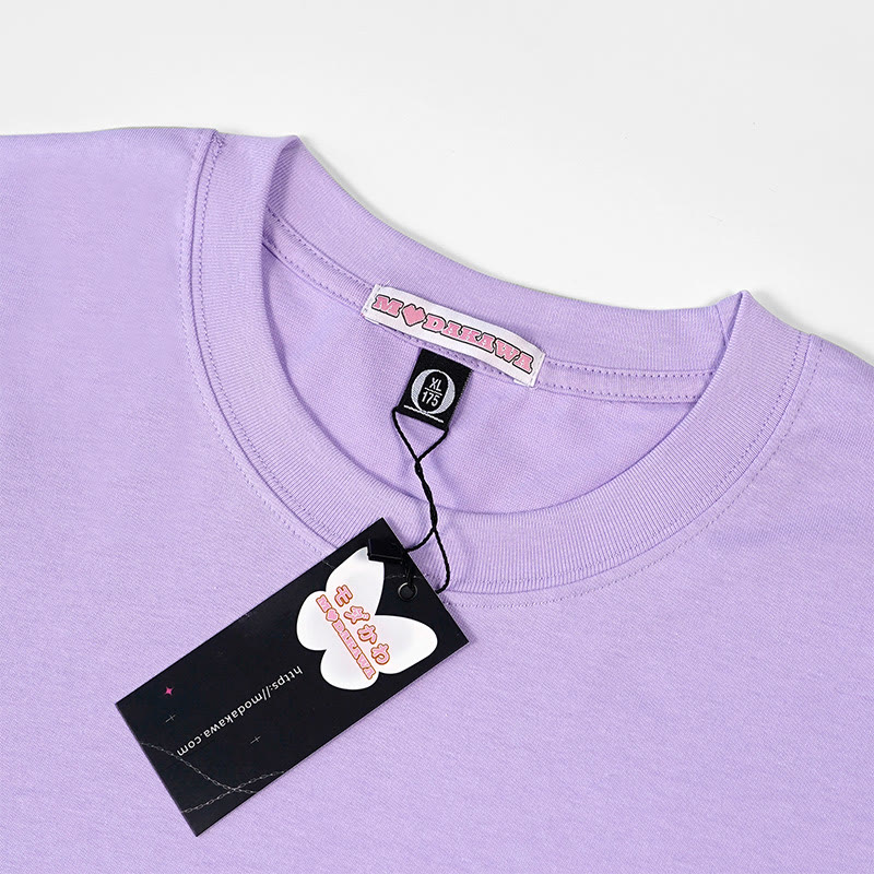 Bären-Fliegende-Untertasse-Print, 100 % Baumwolle, Modakawa T-Shirt - image 5