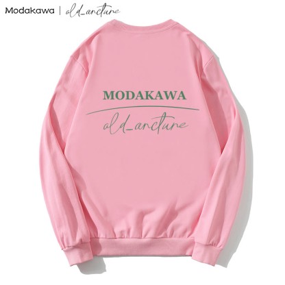 MODAKAWA X old_arcture Rose Angel Parfümflasche Buchstabendruck Sweatshirt mit rundem Kragen - image 2