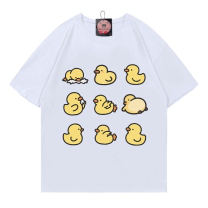 Modakawa T-Shirt mit Entenprint - White - 5XL - image 4