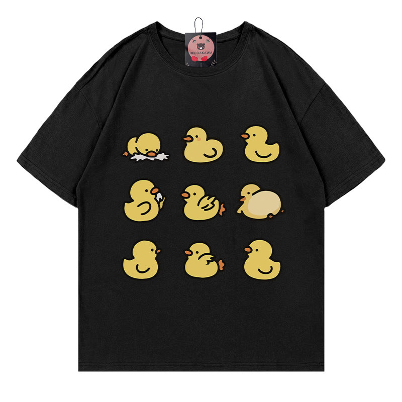 Modakawa T-Shirt mit Entenprint - Black - 5XL - image 3