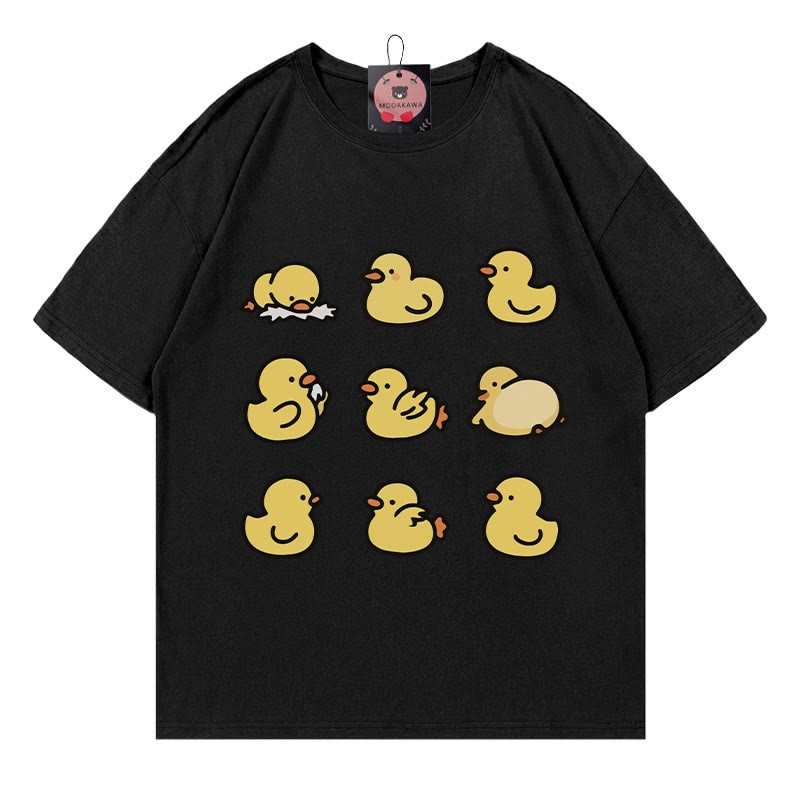 Modakawa T-Shirt mit Entenprint - Black - 5XL - image 3
