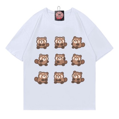 Modakawa T-Shirt mit Rotpanda-Print - White - 5XL - image 1